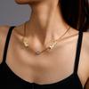 Collar Atoztide Personalizado con Múltiples Nombres para Mujer, Gargantilla Personalizada con Ojo Azul de Zirconia, Cadena de Acero Inoxidable, Joyería, Regalo
