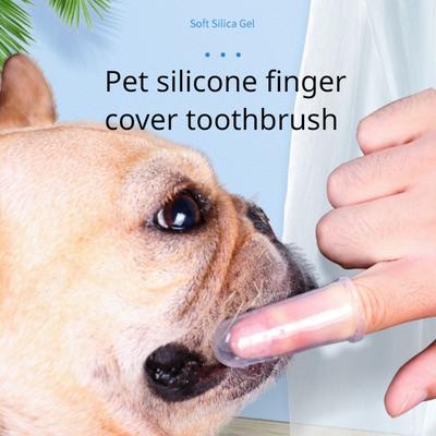 Exclusive for Cats Dog Baby Toothbrush Finger Toothbrush Toothpaste Set Teddy Pet Small Dog Cleaning Supplies