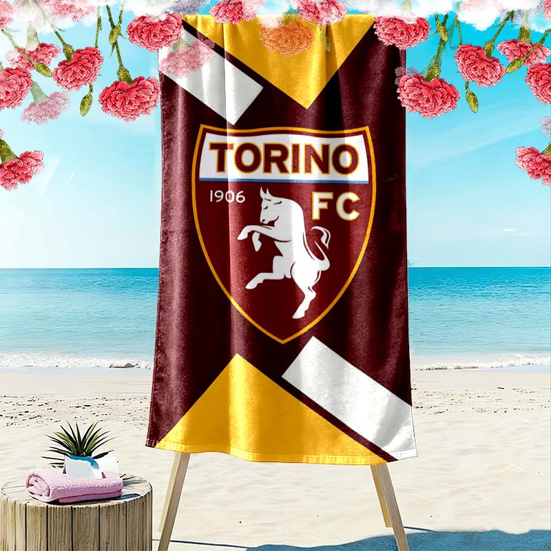 Torino Fc Print Beach Towel, Large Soft Quick Dry Towel for Beach Camping Swimming