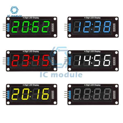 TM1637 0.56" 4 Bit LED Digital Tube Display 7 Segments Yellow/White/Red/Green/Blue Clock Digital Tube Display Module for Arduino