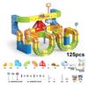 133PCS Magical Track Train Car Children Educational Electric Magnetic Levitation Train Track Cube DIY Building Toy Birthday Gift