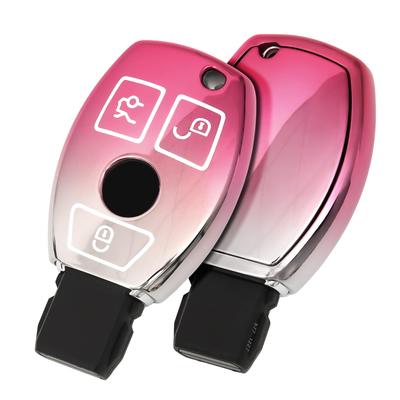 [OATSBASF] Car Key Cover Suitable for Mercedes Benz TPU 360 Degree Full Protection Scratch
