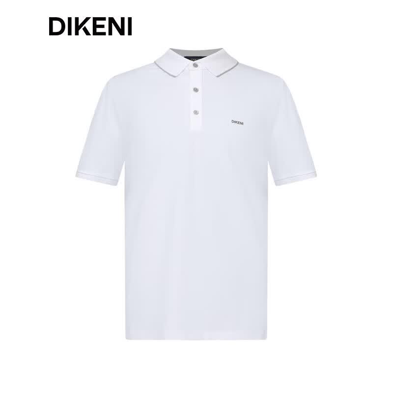 DIKENI Men s Business Long-Staple Cotton Short-Sleeve Polo Shirt L
