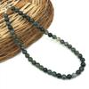 8mm Natural Moss Agate Gemstone Round Beads Handmade Jewelry Women's Necklace 17-20" For Wedding 8BN-46