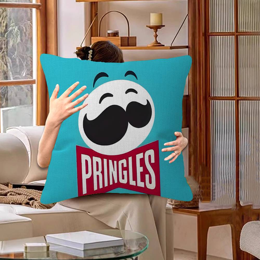 Fashion P-Pringles L-LLC Pillow Gift Home Office Decoration Bedroom Sofa Car Cushion Cover Case 45x45