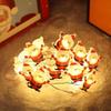 LED Christmas String Lights with Battery Box - Festive Santa Claus Atmosphere Decoration.