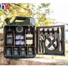 Mini Bar with Wooden Rack for Home Canister Bar Father's Day Gift Custom 20L Black Matte Fuel Metal Jerry Can