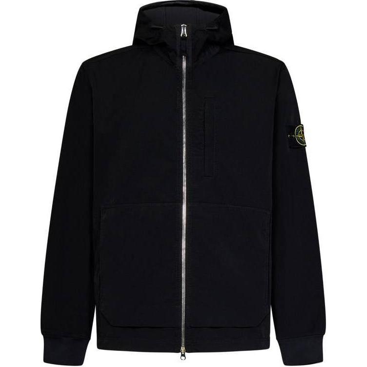 

Stone Island Zipped Hoodie Black Men Outerwear 791566853-V0029 S