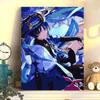 "Digital DIY Oil Painting: Two-Dimensional Anime Water God Fu Nina Decorative Artwork"