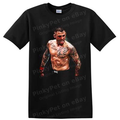 Dustin Poirier MMA Vechter T-shirt Getatoeëerd Vechtsporten Fan Grafisch T-shirt Kunst