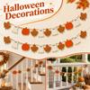 Halloween Pumpkin Wooden Bead Garland for House Background Decoration