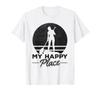 SUP Girl My Happy Place I Watersports Stand Up Paddleboard T-Shirt