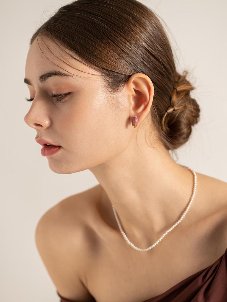 Cerabonito [38Cm] One-Touch Magnetic Pearl Choker (3Mm)