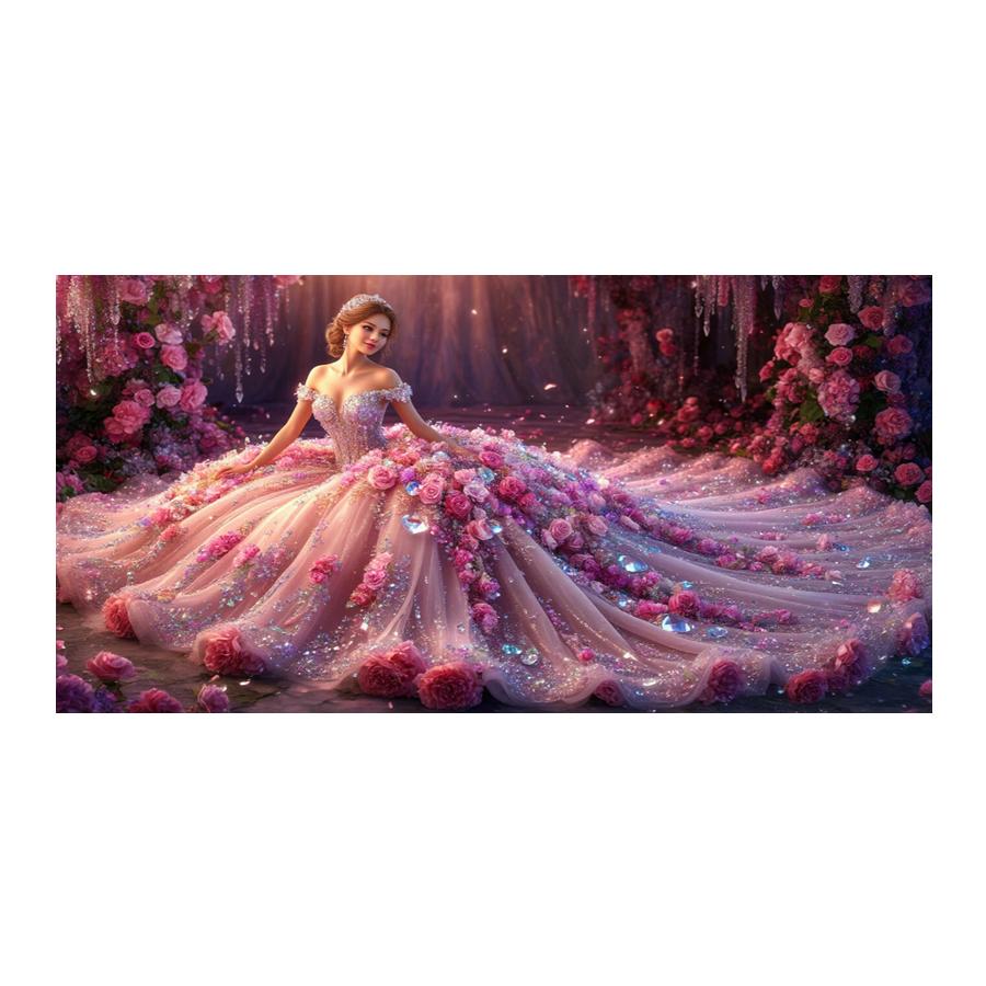 Beautiful Woman Rose Large Size Diamond Painting New Collection Pretty Girl Diy Full Drill Rhinestone Embroidery Mosaic Cross Stitch Kits