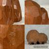[USED]Hida Ichii Ittobori (Single-Knife Wood Carving) Created by Traditional Craftsman Hisayuki Wani – "Parent and Child Owls" – Lucky Charm Ornament