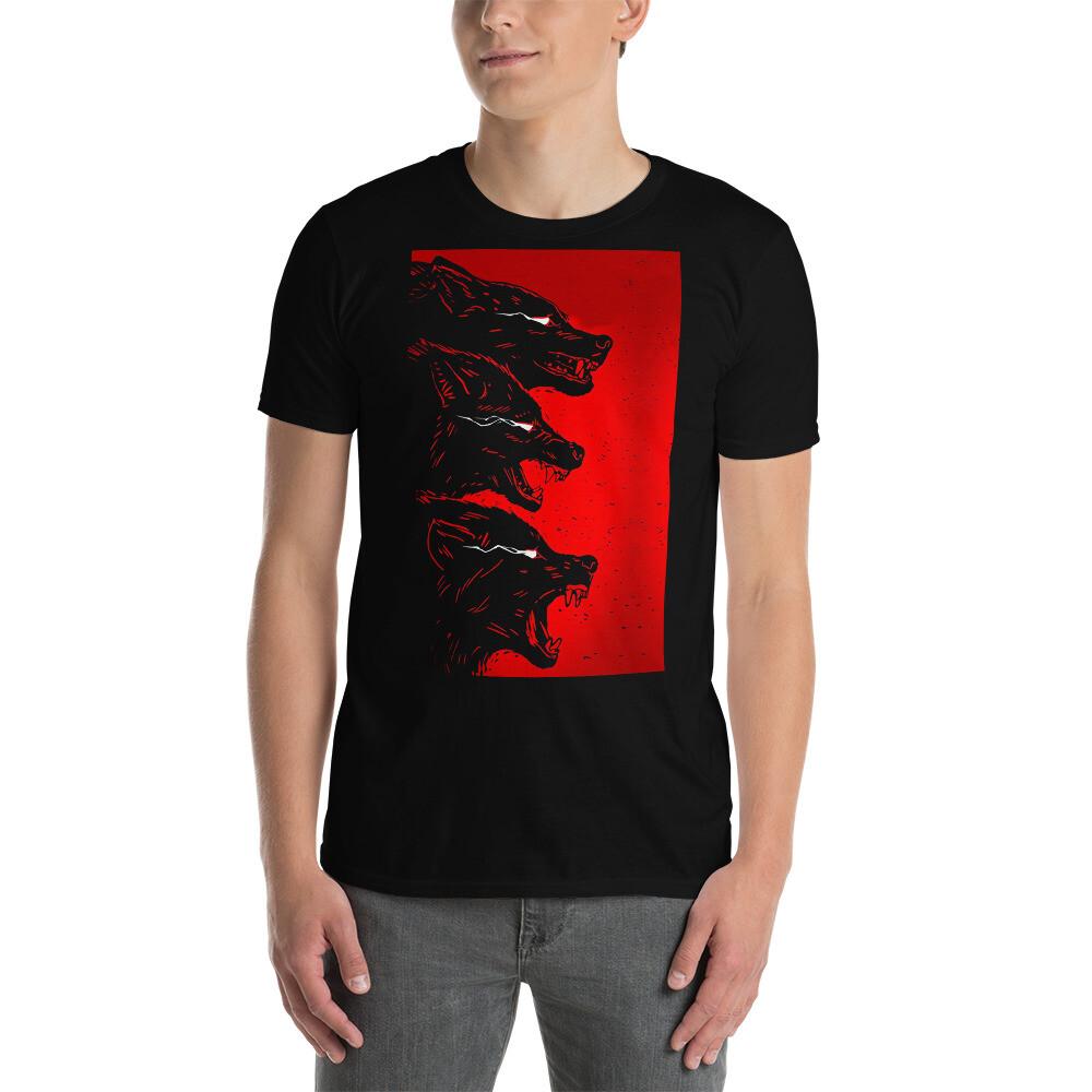 

Hounds Of Hell Wolves Wild Pack Horror Goth Gothic Short-Sleeve Unisex T-Shirt 2XL