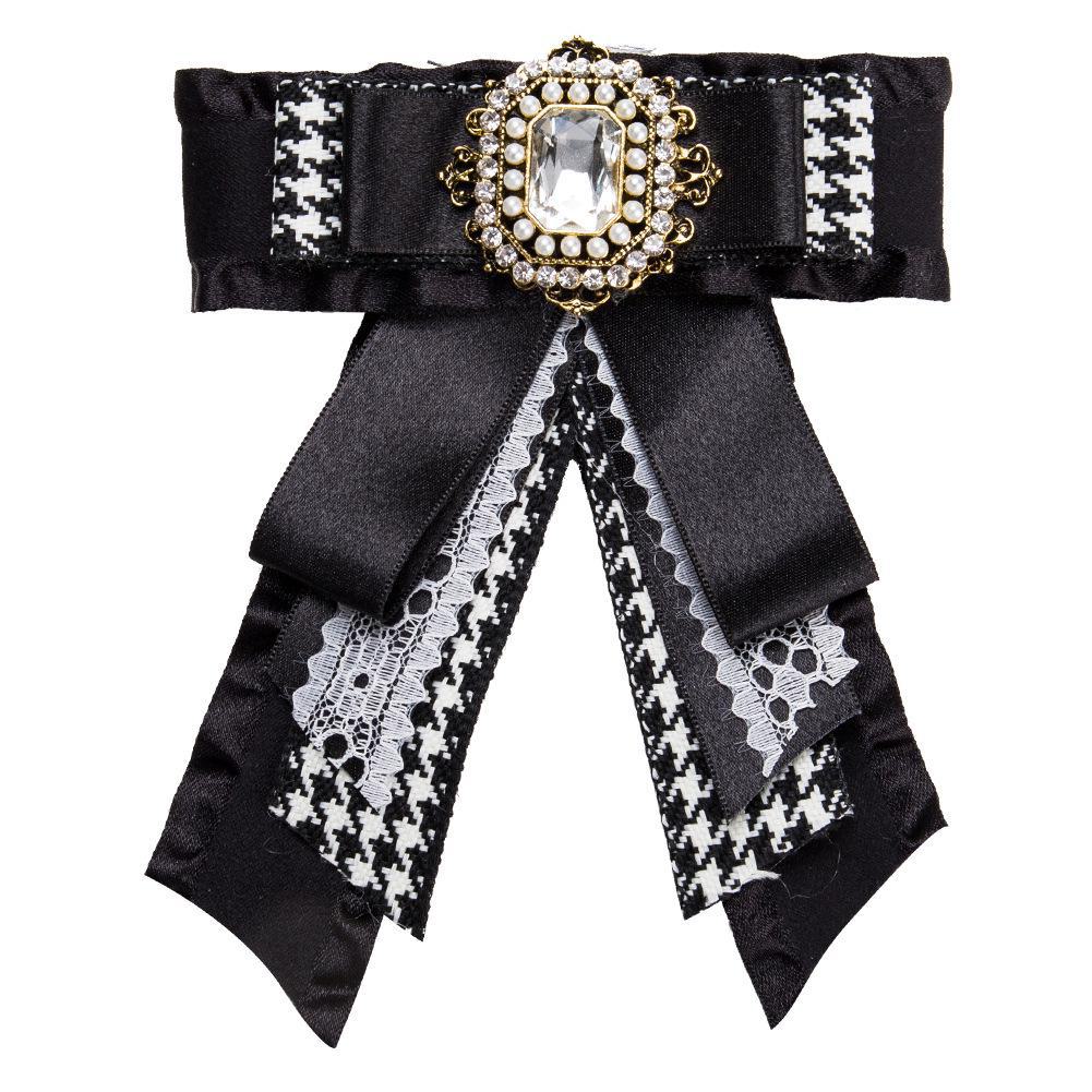 EH7894 Elegant Diamond Multi-layer Bow Brooch - Women's Fashion Accessory 