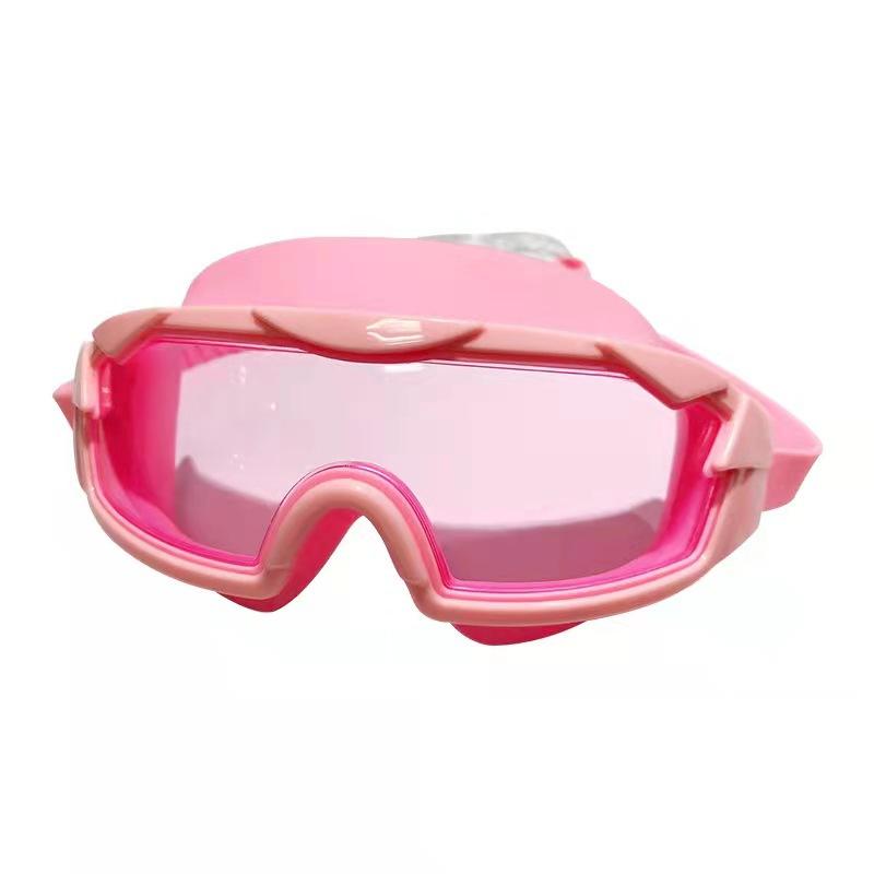 New children's swimming goggles Large-frame electroplated waterproof and anti-fog swimming goggles High-definition myopia protective swimming goggles