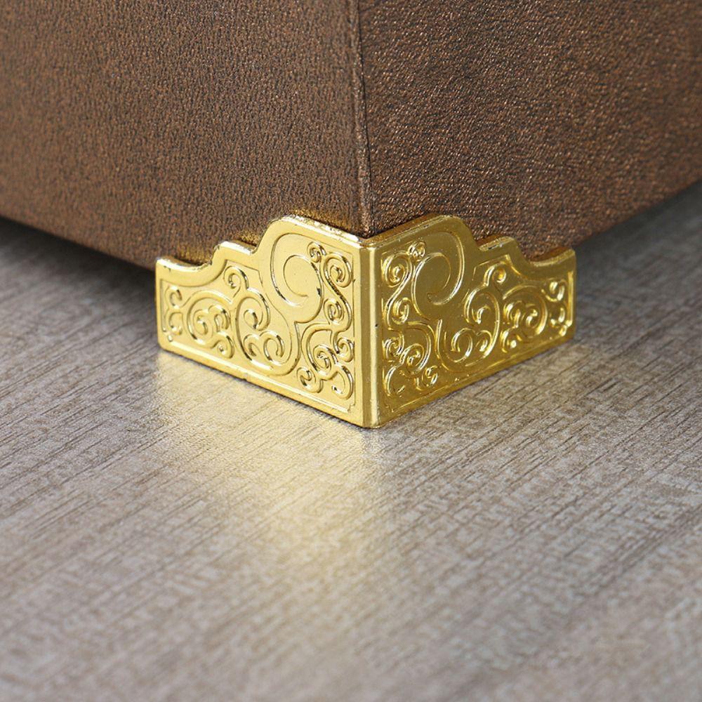 

40 Pcs Jewelry Box Box Legs Corner Protector Corner Protector Guards Gold Corner Brackets Cabinet золотий