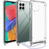 Coque de téléphone - BOOLING - Samsung Galaxy M23 5G - Protection renforcée - Antichoc - Cordon réglable rose