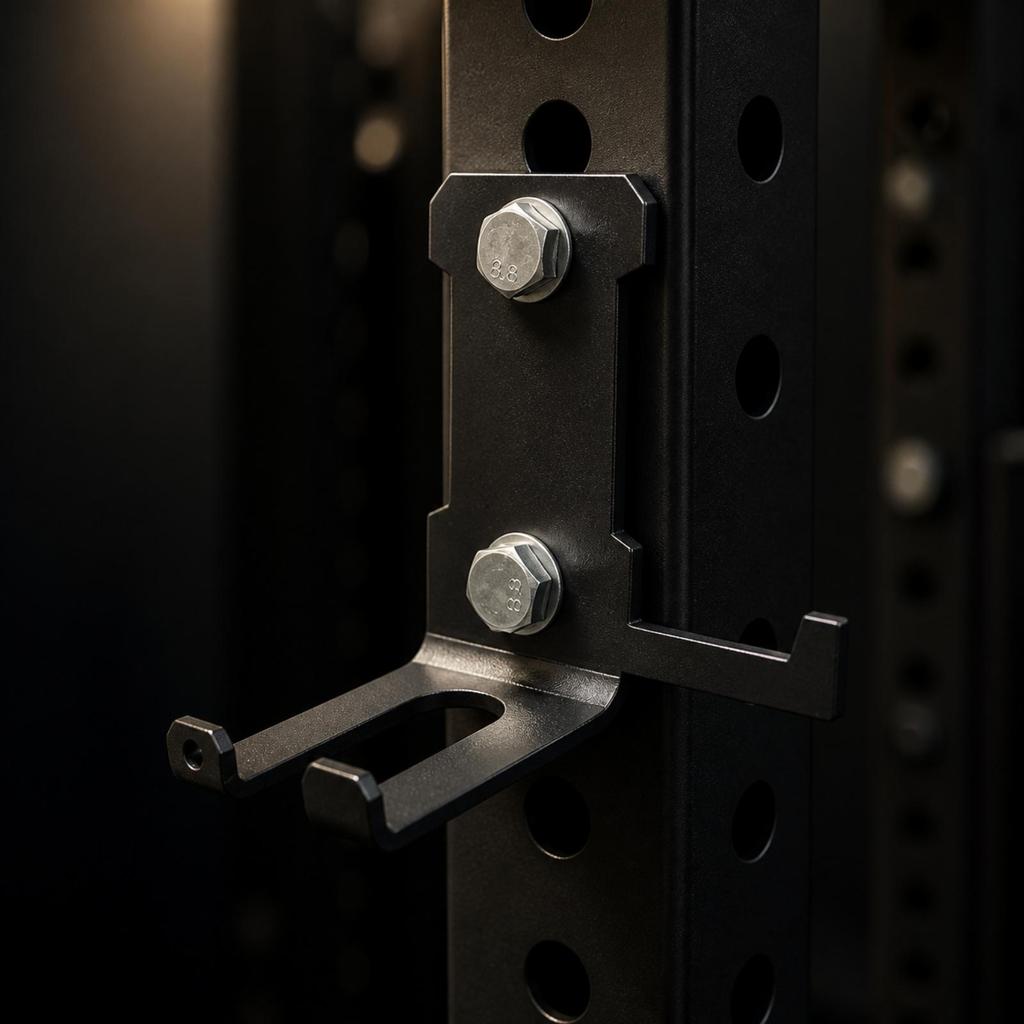 Barbell Hanger Space-Saving Holder with Hook Rust-Resistant for Athletes