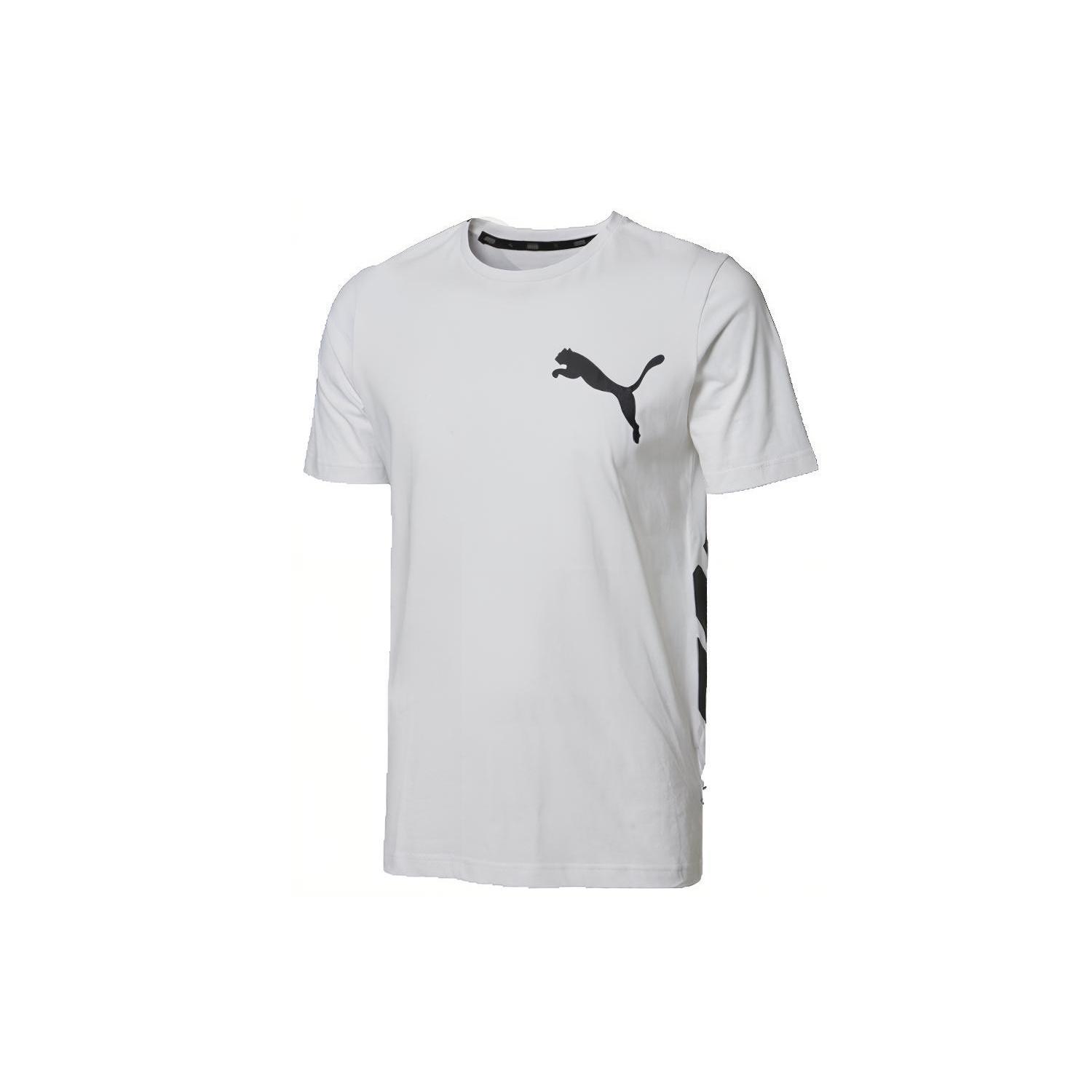 PUMA Short Sleeve Big Logo White Men s 855072-02 S