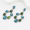 Lightweight Teardrop Crystal Drop Earrings Comfort Wear Triple Dangle Jewelry Teardrop Ear Accessories For Parties