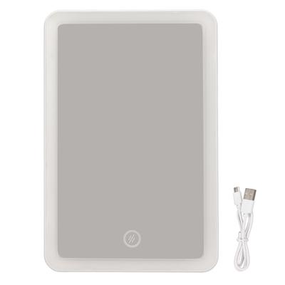 LED Makeup Mirror Stepless Dimming 180 Degrees Rotation Touch Switch USB Rechargeable Lighted