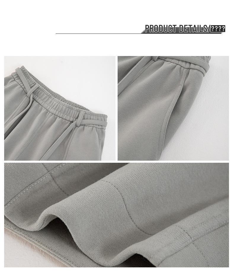 Premium Women's Cotton Wide-Leg Drawstring Pants - Versatile Fall/Winter Casual Wear