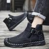 Stivali Alti da Uomo Moda Lusso Stivali in Pelle di Vacchetta Alta Qualità Stivaletti Caviglia Fatti a Mano Retrò per Uomo Stivale Oxford Casual Botas Hombre