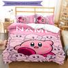 3pcs Kirby Cover Set - Personalized Name, HD Printed Bedding with 1 Cover and 2 Pillowcases - Perfect for Home Decor, Easy Care