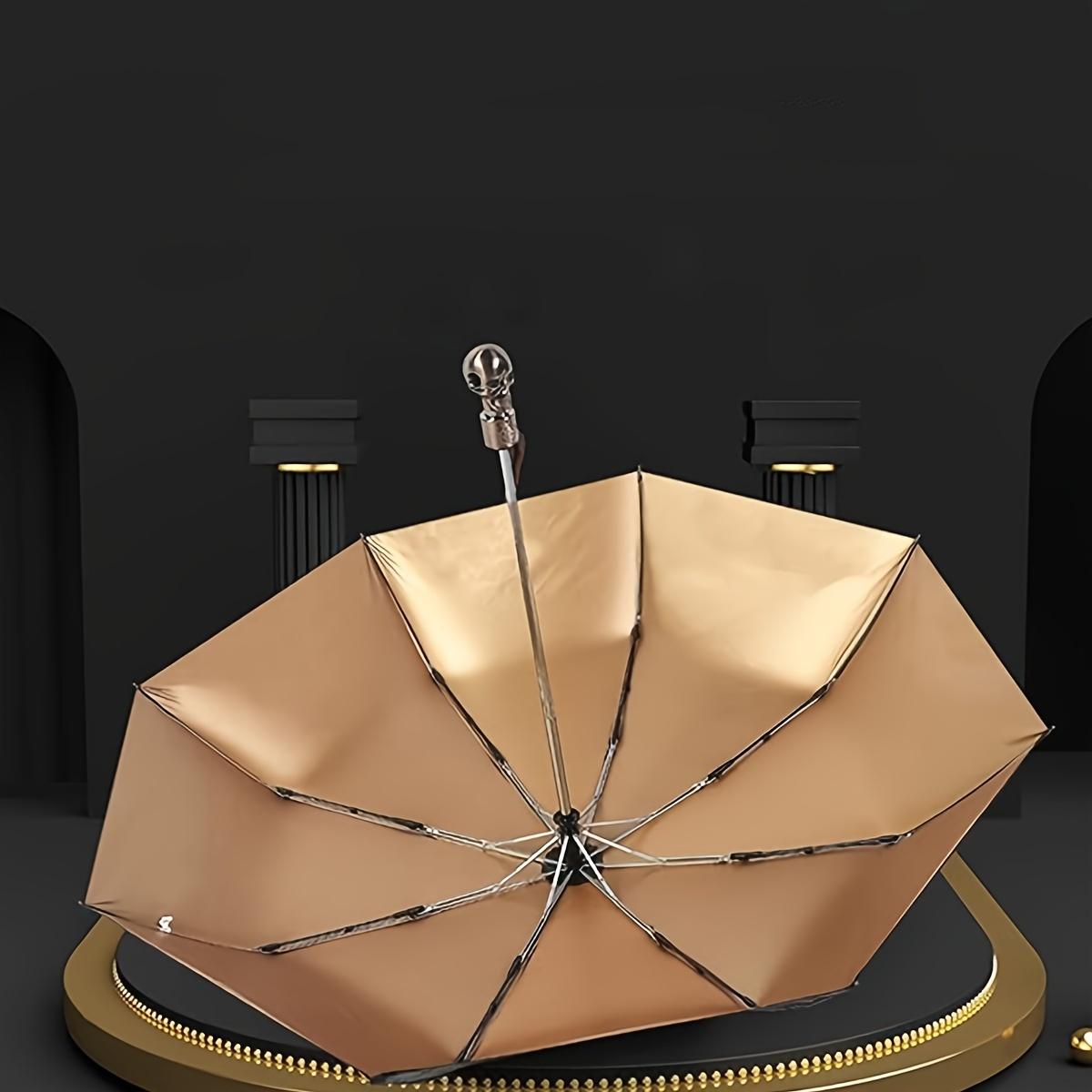 Складной зонт с ручкой в ​​форме черепа — фото 6