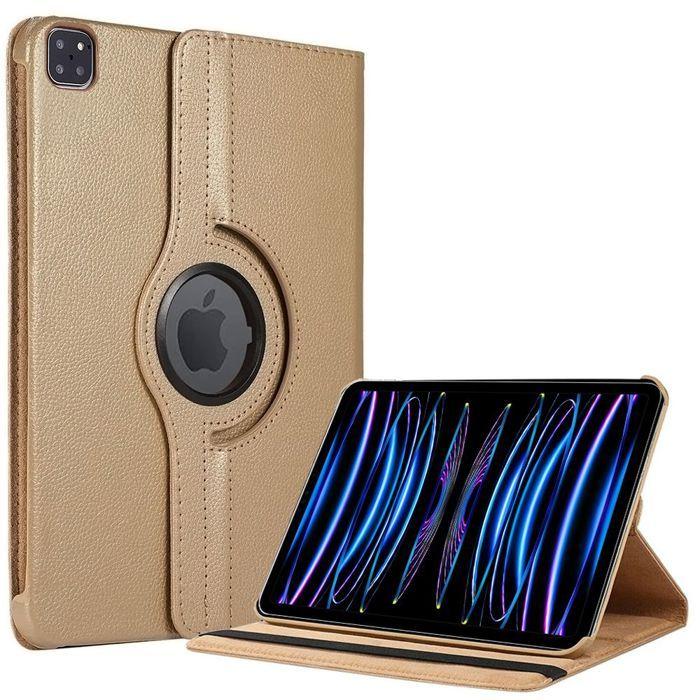 Coque de Protection - BOOLING - pour iPad Pro 11" - Rotatif 360° - Multi-Angle - Doré