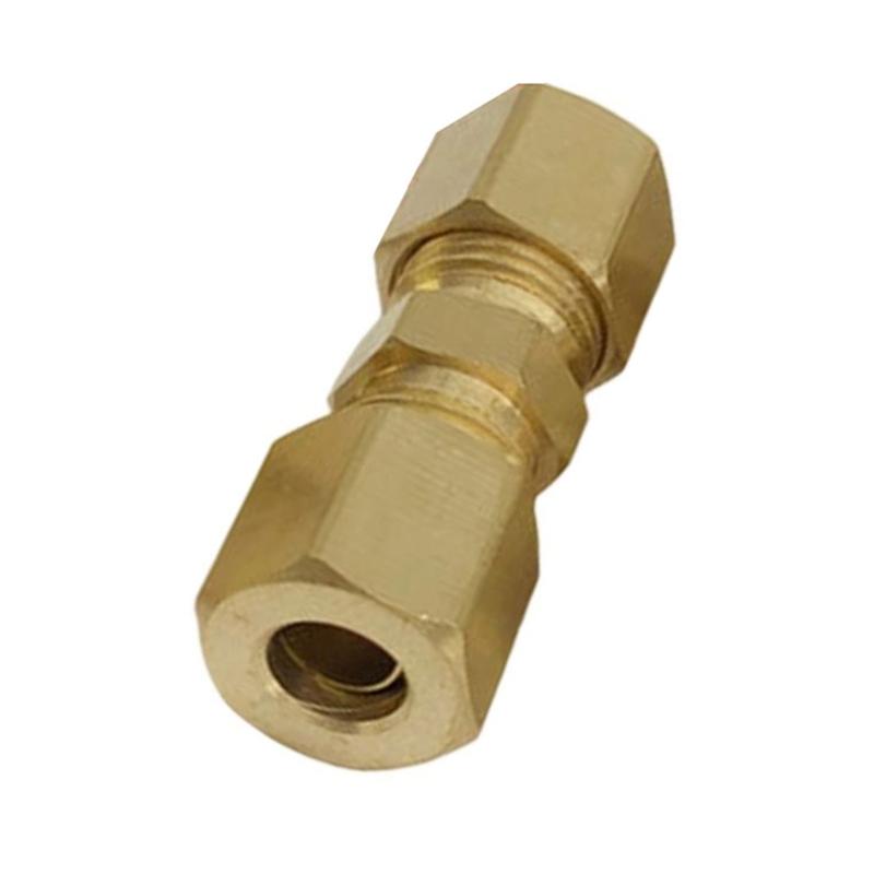 High Pressure Brass Pipe Joint 3/16 Size Tool Free Installation For Home Plumbing Maintenance