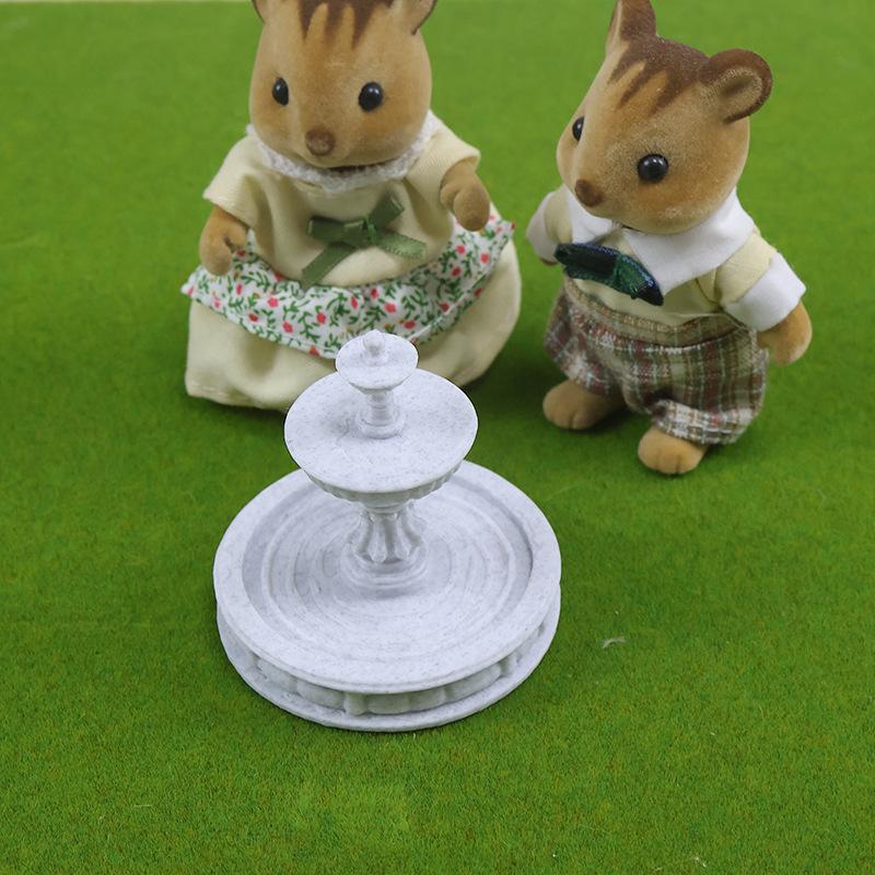 1 Piece European Outdoor Dollhouse Fountain Decor Circulating Water Villa Garden Courtyard Landscaping Flowing Water Ornament