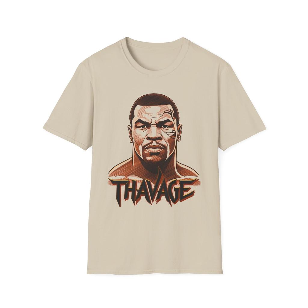 THAVAGE Mike Tyson Workouts Unisex Softstyle Tee Boxing Gym Apparel Fitness