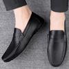 Men's Leather Shoes Driving Flat Casual Shoes Trendy Fashion Outdoor Lazy Loafers Men's Shoes