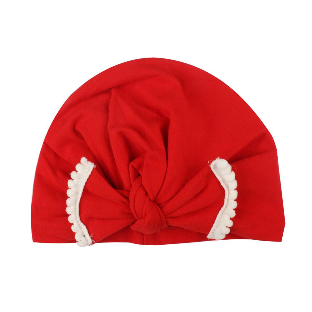 Newborn  Bowknot Turban Knot Cap Cute Beanie Head Warp Cap