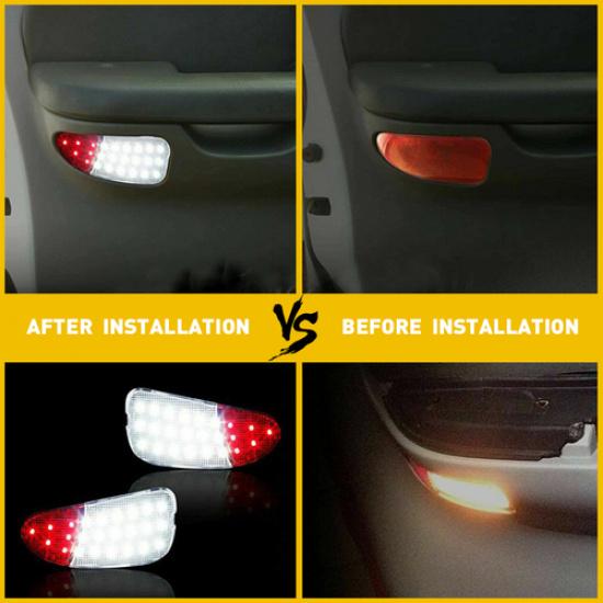 2/4X LED Panel Door Interior Courtesy Light Pair Lamp For 1997-2003 Ford F150 F2