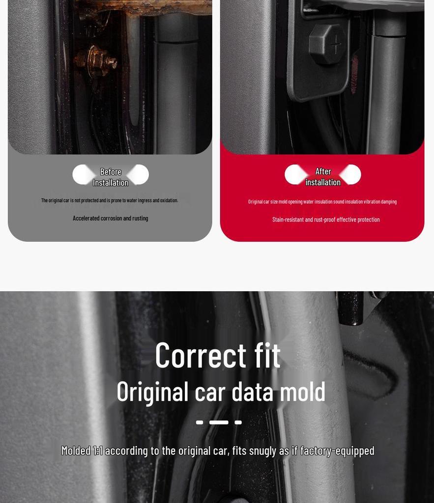 AITO M9/M8/M7/M5 Car Door Stopper Cover: Silicone Shock Absorption Lock Sleeve