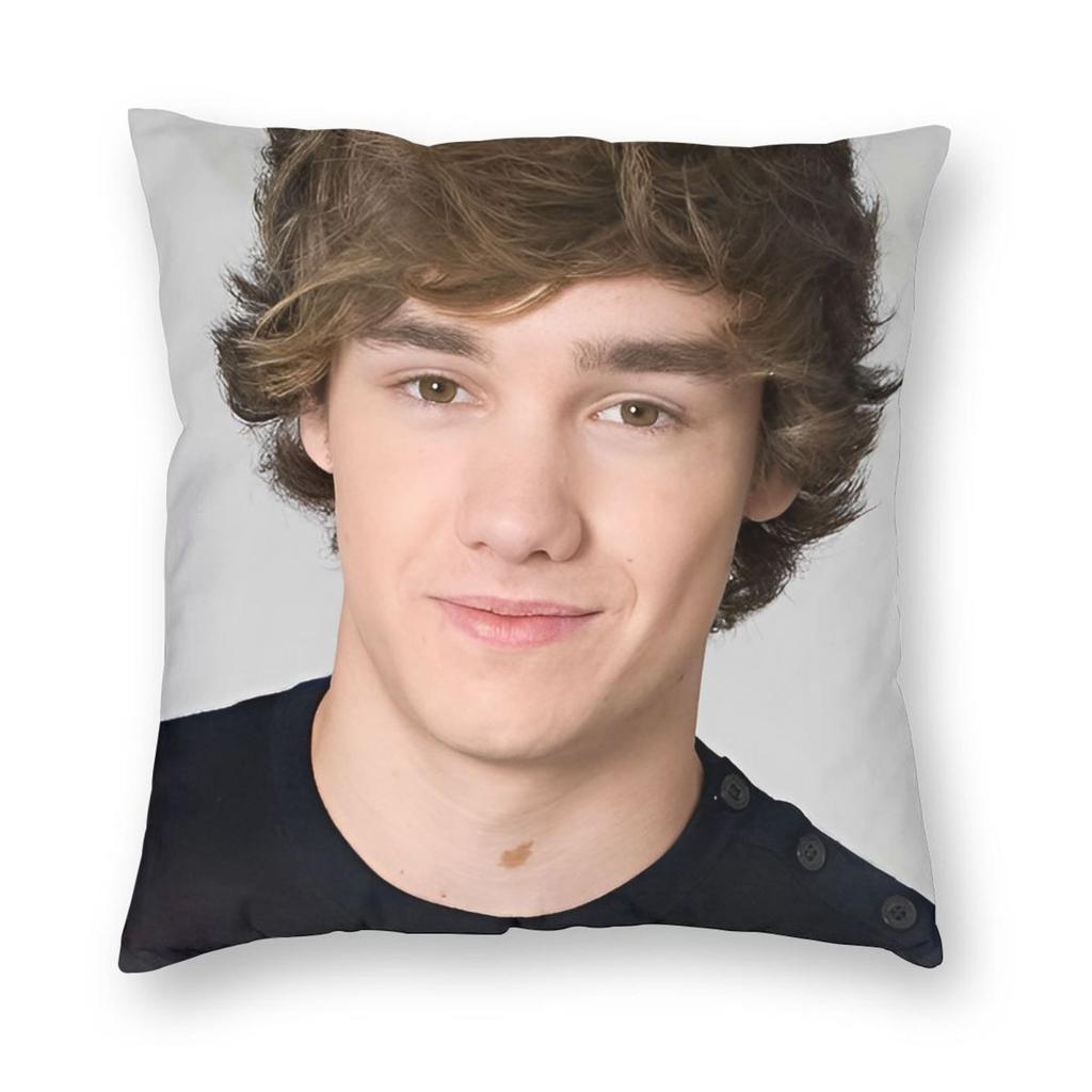 Federa per cuscino Liam Payne Morbida Copertura per cuscino in poliestere Custodia per cuscino regalo Copertura per cuscino quadrato da divano 40X40cm