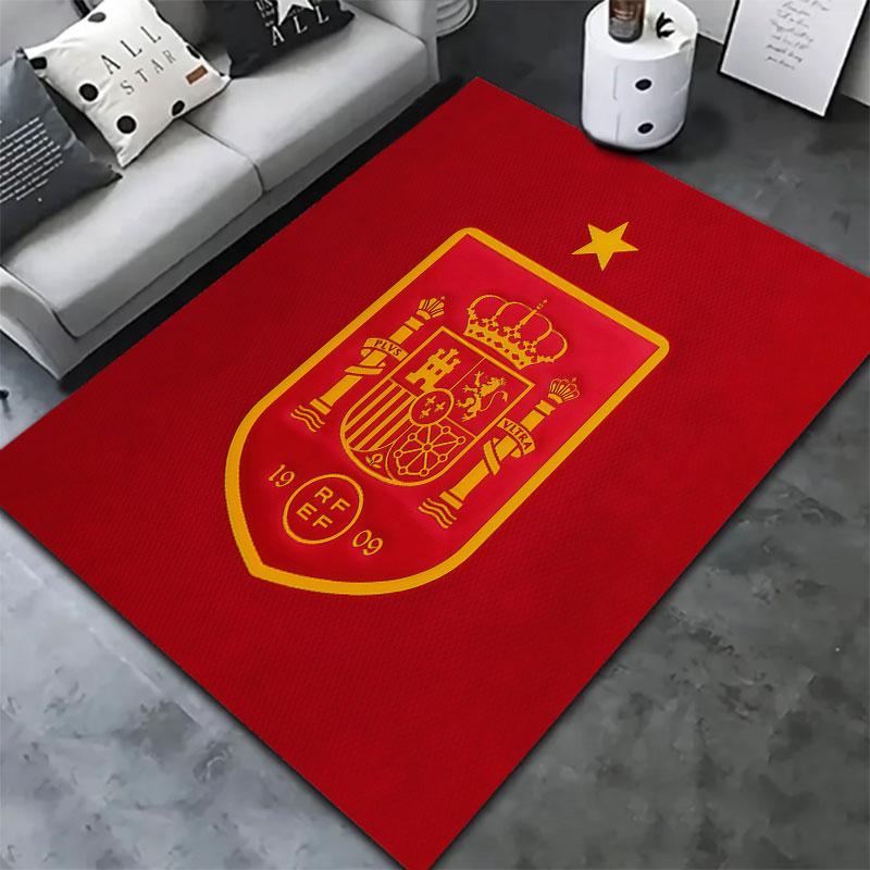 Spain National Football Team Carpet Rug for Living Room Bedroom Home Sofa Decoration,Kids play Non-slip Floor Mat