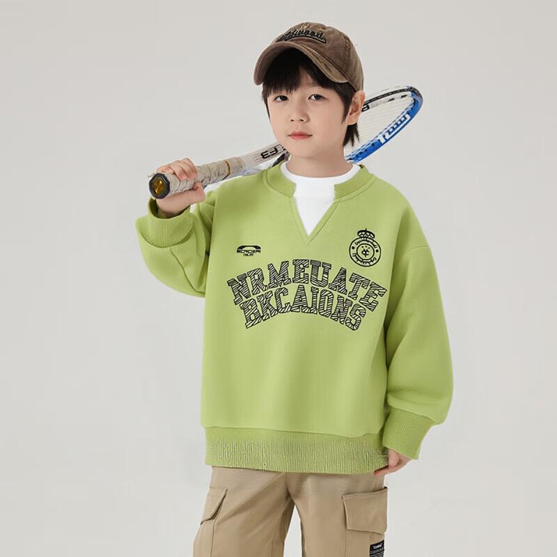 YOUYOUTONGHUA Boys Faux Layered Cotton Sweatshirt 120