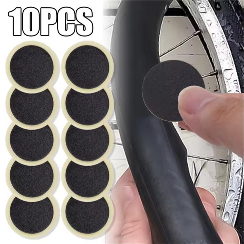 10-100 szt. Bezklejowe łatki do opon rowerowych Narzędzie do łatania opon rowerowych Bez kleju Samoprzylepne Szybkoschnące Akcesoria rowerowe