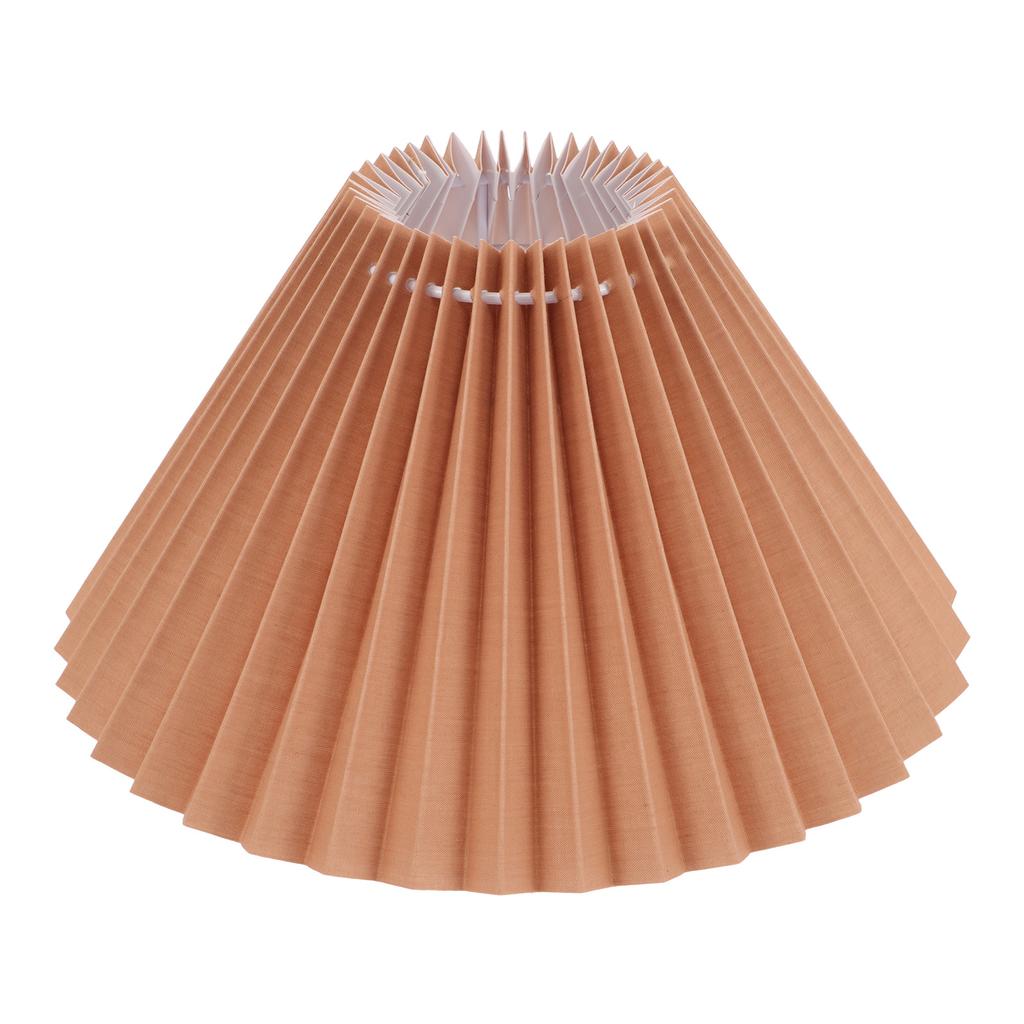 Modern Pleated Fabric Ceiling Lamp Shade DIY Lamp Cover Bedroom Living Room Durable Lampshade Pleated Lampshade