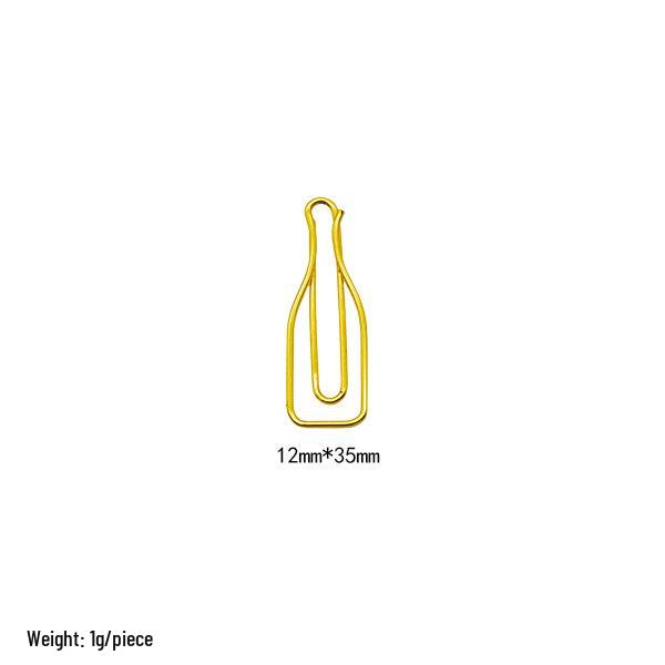 Electroplated Cartoon Insect & Plant Paper Clip Set for Organization