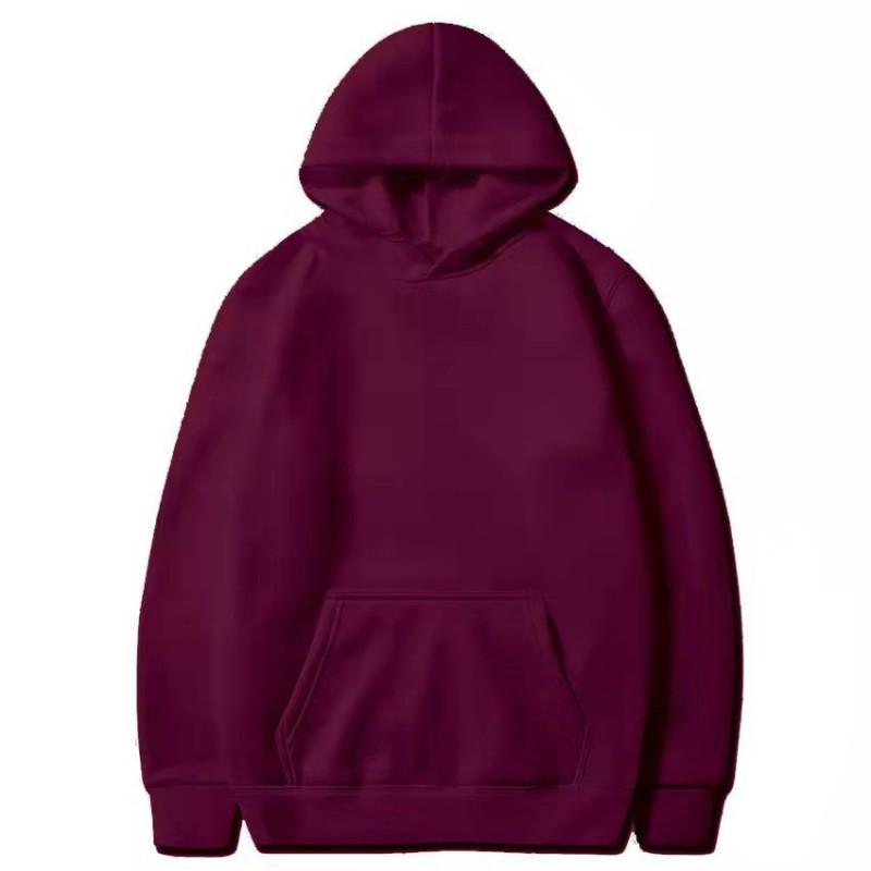 Mens Fleece-Lined Hooded Sweatshirt Winter Warm Oversized Cotton Blend Pullover Casual Outdoor Youth