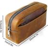 Leather Pencil Pouch Case,zippered Pen Pencil Holder Can Hold 80 Pens For School Office - CHUNC