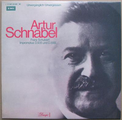 LP Record ARTUR SCHNABEL - FRANZ SCHUBERT - Impromptus D.935 Und D.899 C04701339 EMI, Dacapo Germany Classical Used
