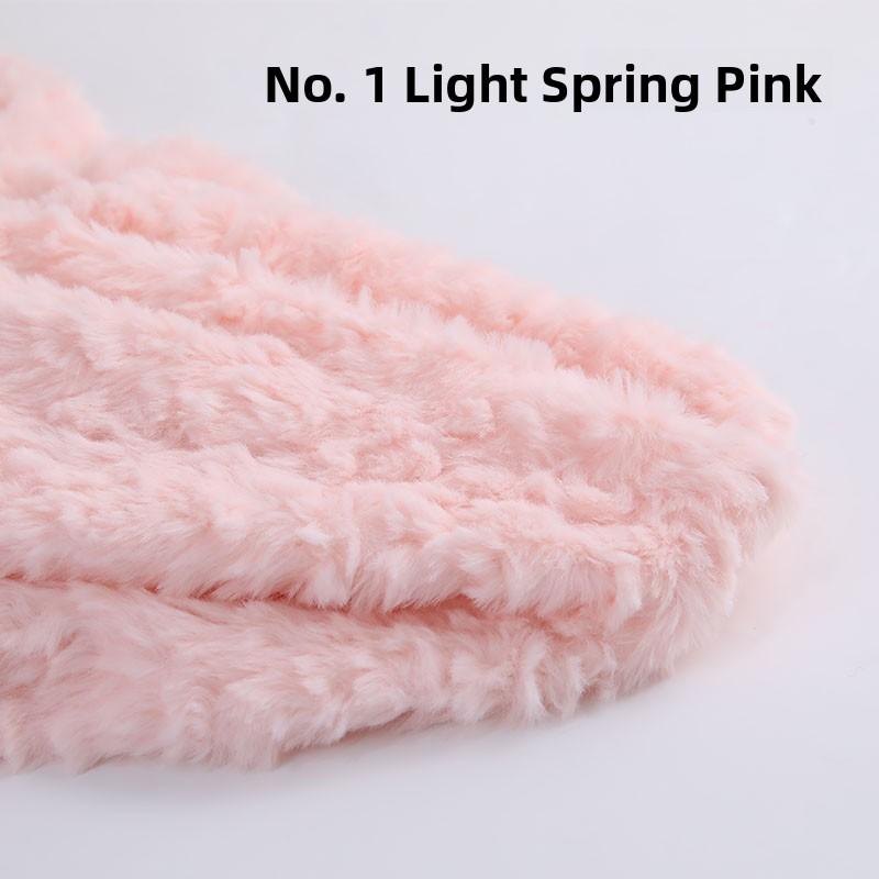 Thickened Rabbit Fur Brushed Cotton Doll DIY Fabric Rose Patterned Fur Collar Clothing Material Home Decor Sponge Pad Fabric